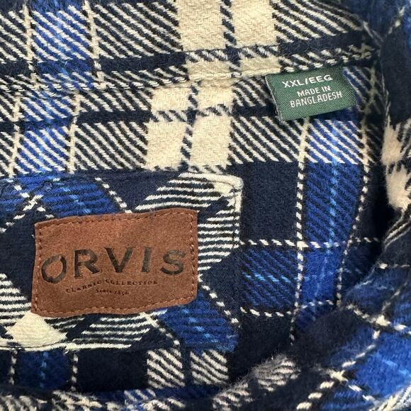 Orvis Plaid Flannel Shacket / Jacket - Picture 4 of 6